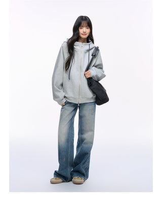 [NS76] double zipper cardigan