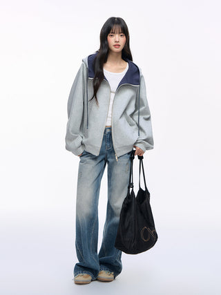 [NS76] double zipper cardigan
