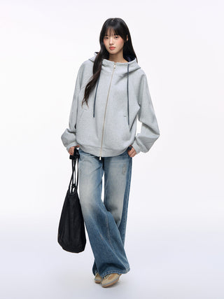[NS76] double zipper cardigan