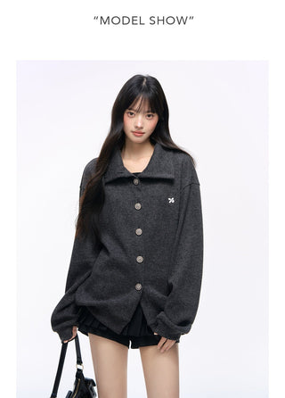 [NS76] thick stripe cardigan