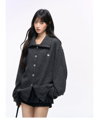[NS76] thick stripe cardigan