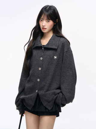 [NS76] thick stripe cardigan