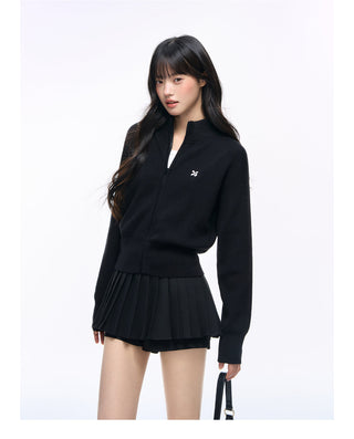 [NS76] zipper knit cardigan