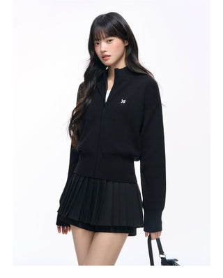 [NS76] zipper knit cardigan