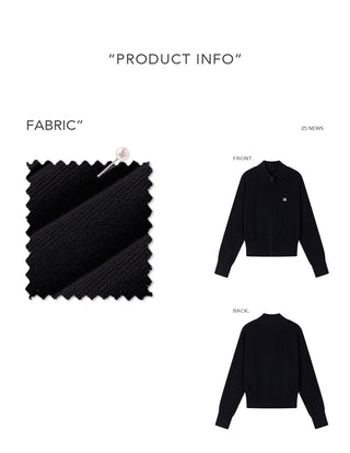 [NS76] zipper knit cardigan