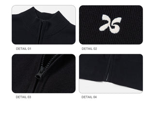 [NS76] zipper knit cardigan