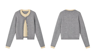 [NS76] embroidered cardigan coat