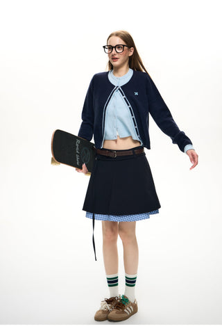 [NS76] embroidered cardigan coat