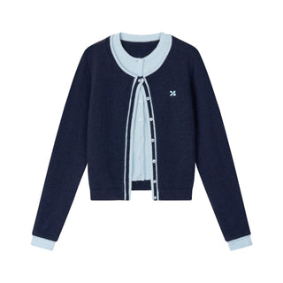 [NS76] embroidered cardigan coat