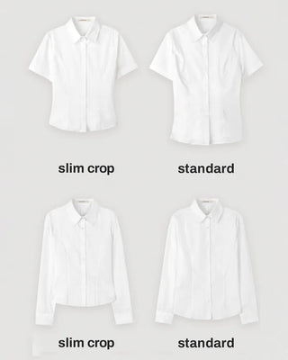 (basic/cropped) Striped shirt - 3 colors