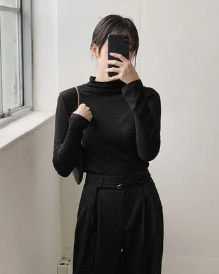 Slim High-Neck T-Shirt (5 colors)