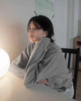 Soft color cardigan