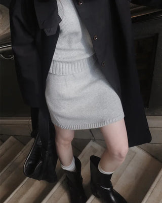 High-neck trench coat