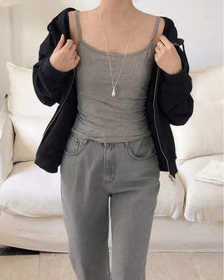(basic/long) Straight denim pants - 4 sizes