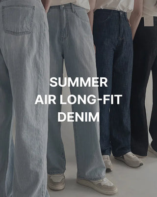 (basic/long) Summer Fit Denim Pants - 4 sizes