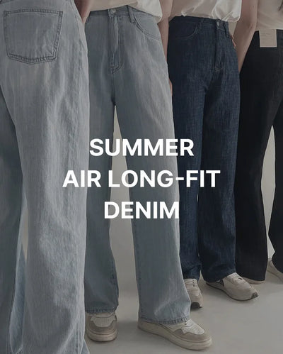 (basic/long) Summer Fit Denim Pants - 4 sizes