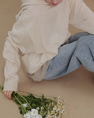 Loose-fit hooded knit