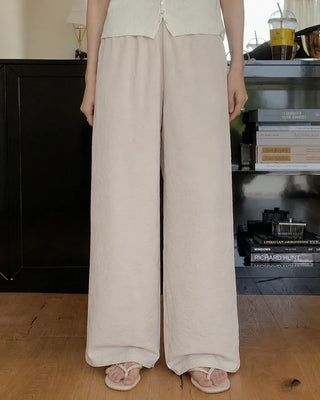 Cool summer elastic waist pants
