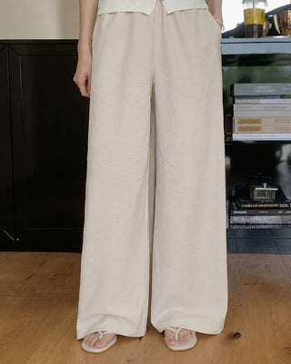 Cool summer elastic waist pants