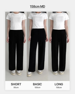 Stress-free! Comfortable wide-leg fleece-lined slacks that feel like training wear.