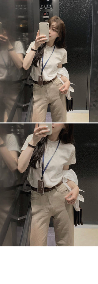 Women's plain cotton t-shirts, 7 colors