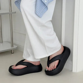 EVA Lightweight Platform Height-Increasing Block Heel Flip-flops