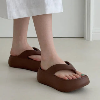 EVA Lightweight Platform Height-Increasing Block Heel Flip-flops