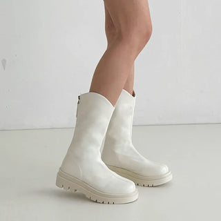 Western Platform Half Mid-Mid Boots