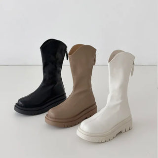 Western Platform Half Mid-Mid Boots