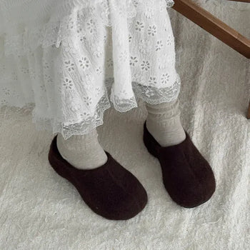 Clog Height-Increasing Platform UGG Fur Slippers