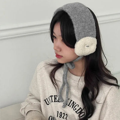 Cozy and Stretchy Sherpa Knit Earflaps