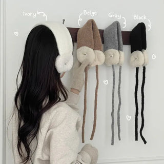 Cozy and Stretchy Sherpa Knit Earflaps