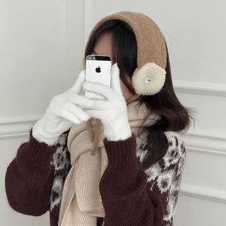 Cozy and Stretchy Sherpa Knit Earflaps