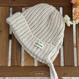 Knit Hoodie Soft Tassel Balaclava Earflap Hat