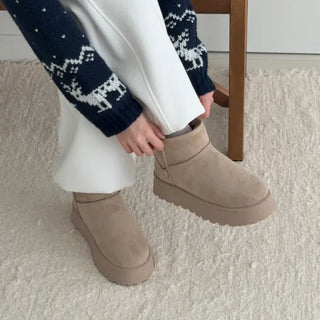 Suede Platform Block Short UGG/Mid-height UGG Boots