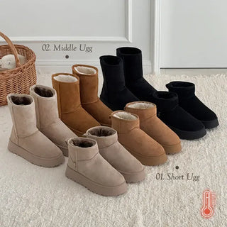 Suede Platform Block Short UGG/Mid-height UGG Boots