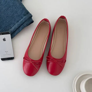 Ribbon Soft Flat Shoes Loafers