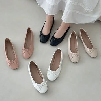 Ribbon Simple Flat Shoes