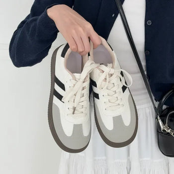 Round Color Block Platform Sneakers