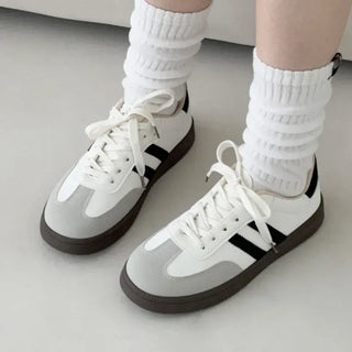 Round Color Block Platform Sneakers