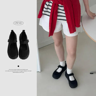 Round Velcro Strap Mary Jane Sneakers