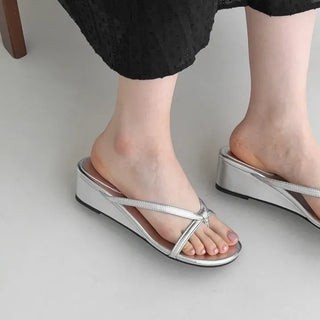 Strap Flip-flop Wedge Mule Slipper Sandals