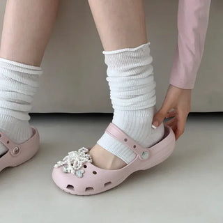 Round Waterproof Mary Jane Clog Sandals