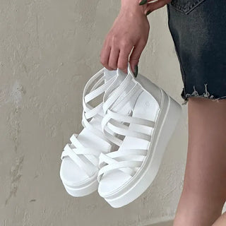 Gladiator Platform Heel Strap Sandals