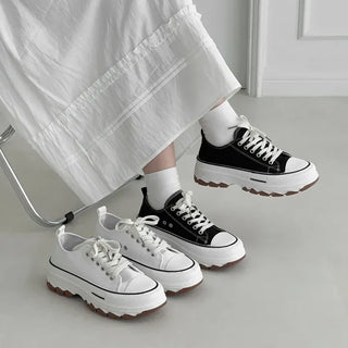 Canvas Platform Height-increasing Sneakers