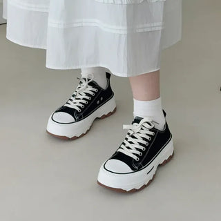 Canvas Platform Height-increasing Sneakers