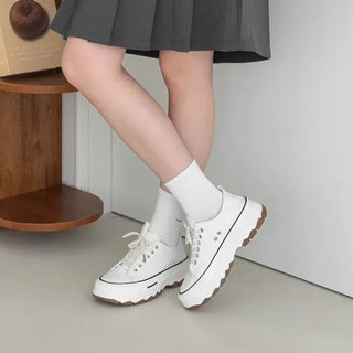 Canvas Platform Height-increasing Sneakers