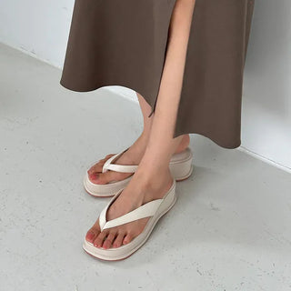 Square Platform Flip-flop Sandals/Slippers