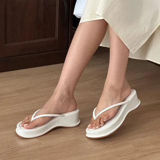 Flip-flop Strap Platform Wedge Heel Sandal Slippers