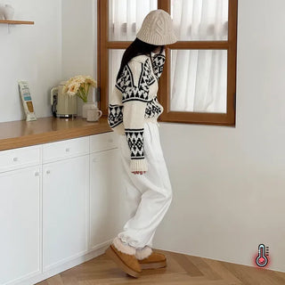 Fur-Trimmed Height-Increasing Platform UGG Moccasins